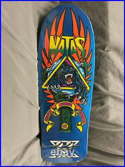 Santa Cruz Natas Kaupas Panther 3 Skateboard Deck Blue Metallic rob roskopp sma