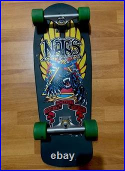 Santa Cruz Natas Kaupas Skateboard Skate Deck Grey Dip With Metallic Panther SMA