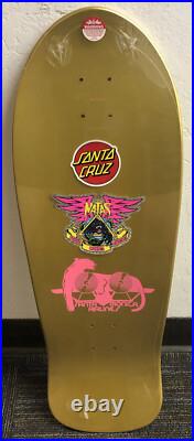 Santa Cruz Natas Skateboard Reissue Gold FOIL Blind Bag Santa Monica Airlines