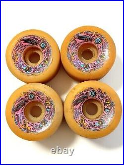 Santa Cruz OJ Team Rider Rare OG 61mm 95a 1980's Vintage Skateboard Set Of 4