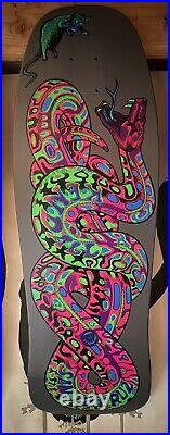Santa Cruz Old School Kendall Snake Reissue Blacklight Skateboard Deck NOS Rare