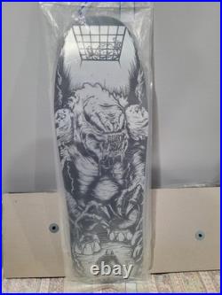 Santa Cruz Ooze Allen Losi Skateboard Deck Black & White Ogre/Troll Graphic