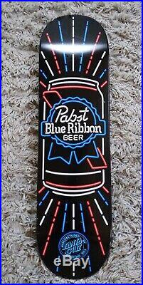 Santa Cruz Pabst Blue Ribbon Beer Neon Light Skateboard Deck