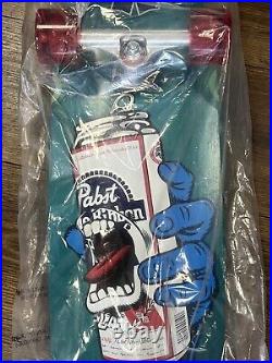 Santa Cruz Pabst Blue Ribbon Screaming Hand Skateboard Complete in ORIGINAL BAG