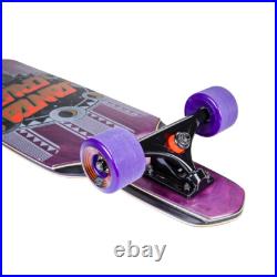 Santa Cruz Phase Dot Drop Down Purple Skateboard Complete Black 9.5 x 37.5