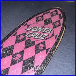 Santa Cruz Pink Skulls Graphic Skateboard Deck Pro Quality Skull Pattern Theme