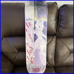 Santa Cruz Pokémon Mewtwo Skateboard Deck Black Silver Graphic