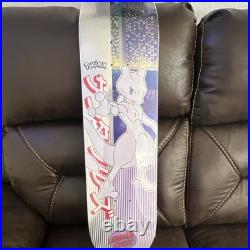 Santa Cruz Pokémon Mewtwo Skateboard Deck Black Silver Graphic