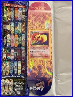 Santa Cruz Pokemon TCG 8inch Skateboard Deck Flareon Flamara NEW MISB Sealed