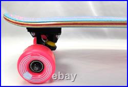 Santa Cruz Prismatic Dot Shark Cruzer Skateboard Silver Rainbow Foil Print 7-ply