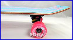 Santa Cruz Prismatic Dot Shark Cruzer Skateboard Silver Rainbow Foil Print 7-ply