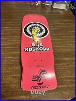 Santa Cruz Pro Series x Rob Roskopp deck, Pink & Black With Skull Hard To Find