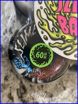 Santa Cruz RARE Slime Balls Vomits Black White Swirl 60mm 97a New With Sticker