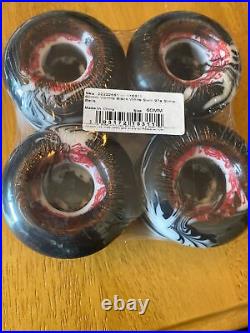 Santa Cruz RARE Slime Balls Vomits Black White Swirl 60mm 97a New With Sticker