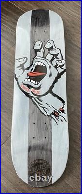 Santa Cruz Rare Screaming Hand Gray Striped 8.5x32 Skateboard Deck