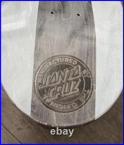 Santa Cruz Rare Screaming Hand Gray Striped 8.5x32 Skateboard Deck