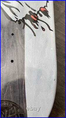 Santa Cruz Rare Screaming Hand Gray Striped 8.5x32 Skateboard Deck