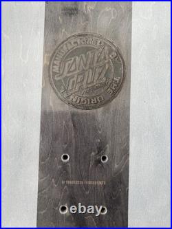 Santa Cruz Rare Screaming Hand Gray Striped 8.5x32 Skateboard Deck