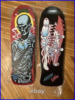 Santa Cruz Reissue Old School Skateboard TWO DECK COMBO Slasher And Atomic Man