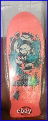 Santa Cruz Rob Roskopp 3 Reissue Skateboard Deck Neon Coral/Orange
