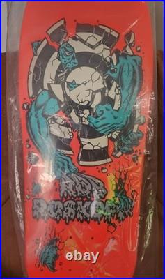 Santa Cruz Rob Roskopp 3 Reissue Skateboard Deck Neon Coral/Orange