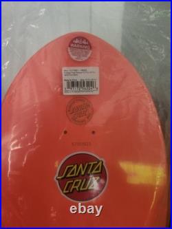 Santa Cruz Rob Roskopp 3 Reissue Skateboard Deck Neon Coral/Orange