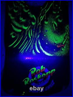 Santa Cruz Rob Roskopp Eye 10 Reissue Skateboard Deck UV Reactive NEW IN SHRINK