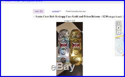 Santa Cruz Rob Roskopp FACE prism and gold foil VANS skateboard deck new target