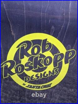 Santa Cruz Rob Roskopp Face 2022 Reissue Skateboard Deck Purple Matte Finish