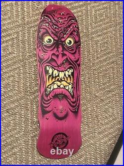 Santa Cruz Rob Roskopp Face Pink 1986/2021 Reissue Skateboard Vintage Graphic