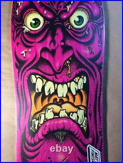 Santa Cruz Rob Roskopp Face Pink Stain Reissue Skateboard Deck Jim Phillips Art