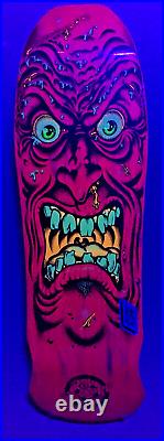 Santa Cruz Rob Roskopp Face Pink Stain Reissue Skateboard Deck Jim Phillips Art