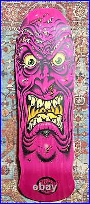 Santa Cruz Rob Roskopp Face RARE Pink stain Skateboard Deck Jim Phillips Art