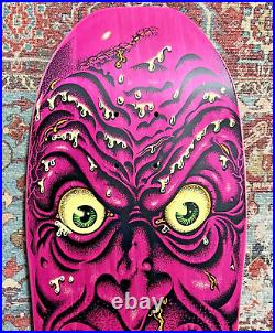 Santa Cruz Rob Roskopp Face RARE Pink stain Skateboard Deck Jim Phillips Art