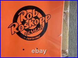 Santa Cruz Rob Roskopp Face Reissue Skateboard Deck 9.5 Orange Jim Phillips Art