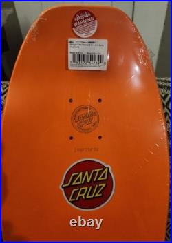 Santa Cruz Rob Roskopp Face Reissue Skateboard Deck 9.5 x 31 Orange Full
