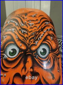 Santa Cruz Rob Roskopp Face Reissue Skateboard Deck 9.5 x 31 Orange Full