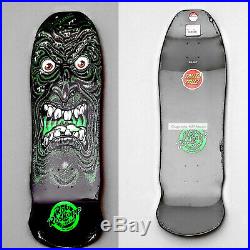 Santa Cruz Rob Roskopp Face Reissue Skateboard Deck Dark Black & Green 9.5 x 31
