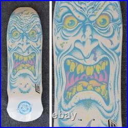 Santa Cruz, Rob Roskopp, Face, Reissue Skateboard, RARE White, Matte Finish, NIS