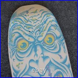Santa Cruz, Rob Roskopp, Face, Reissue Skateboard, RARE White, Matte Finish, NIS