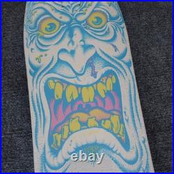 Santa Cruz, Rob Roskopp, Face, Reissue Skateboard, RARE White, Matte Finish, NIS