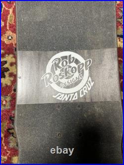 Santa Cruz Rob Roskopp Face Skateboard Deck 2011 Reissue Black/Grey Stain