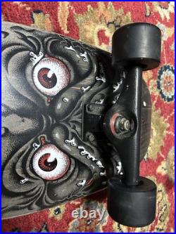 Santa Cruz Rob Roskopp Face Skateboard Deck 2011 Reissue Black/Grey Stain