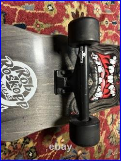 Santa Cruz Rob Roskopp Face Skateboard Deck 2011 Reissue Black/Grey Stain