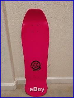 Santa Cruz Rob Roskopp Face Skateboard Deck Pink