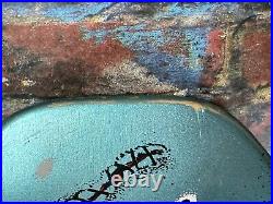 Santa Cruz Rob Roskopp Face Skateboard Deck Reissue (Blue)(Used With Grip Tape)