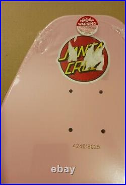 Santa Cruz Rob Roskopp Face Skateboard deck Pink Yellow Fade Vans skate 9.5 new