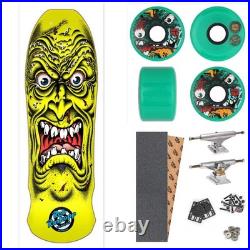 Santa Cruz Rob Roskopp Face Yellow 9.5 Complete Skateboard