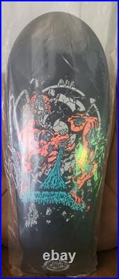 Santa Cruz Rob Roskopp Four Reissue Skateboard Deck Black 10.21 x 30.23