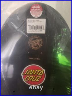 Santa Cruz Rob Roskopp Four Reissue Skateboard Deck Black 10.21 x 30.23